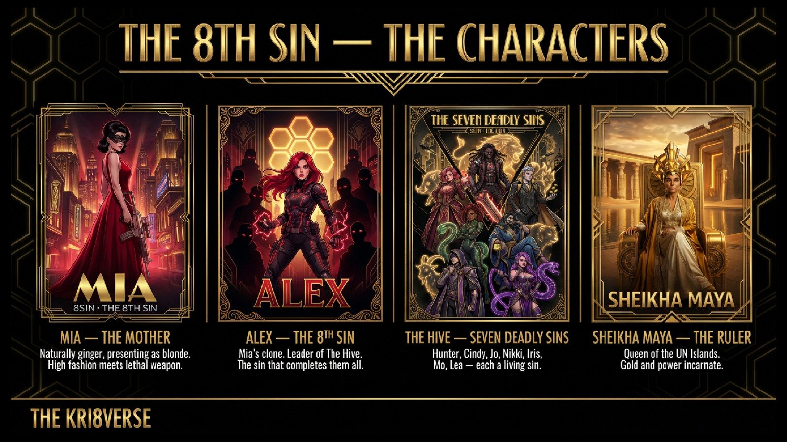 The 8th Sin characters